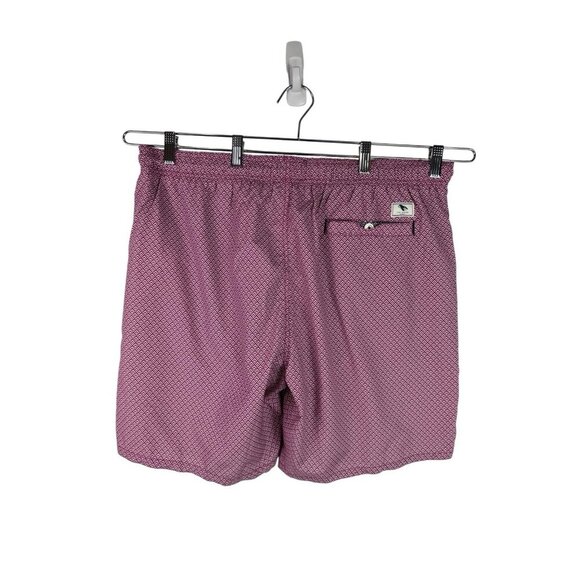 Ted Baker London Men's 7 = US 40 Basket Lined Swim Trunks Pink Geometric EUC - Picture 2 of 16